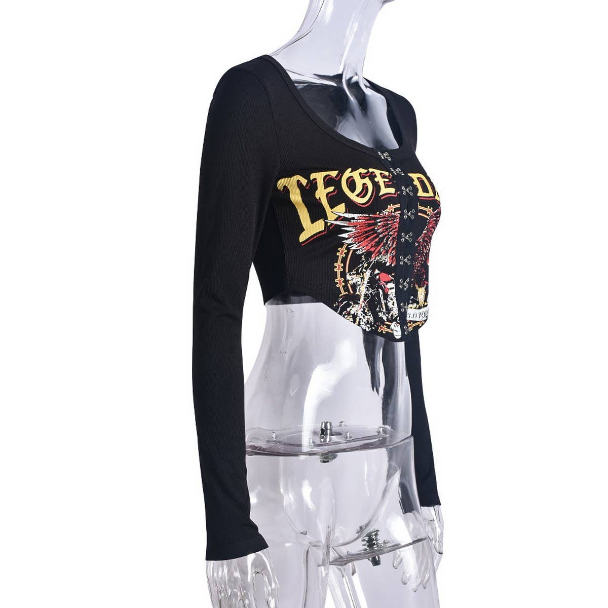 WOMENS SEXY SLIM FIT SHORT BREASTED TOP_CWTTL1356